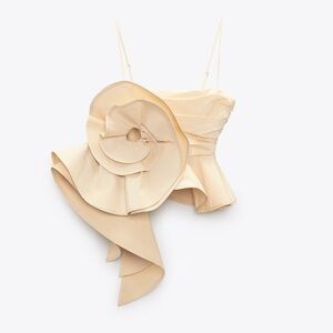 Zara Voluminous Flower Top Limited Edition